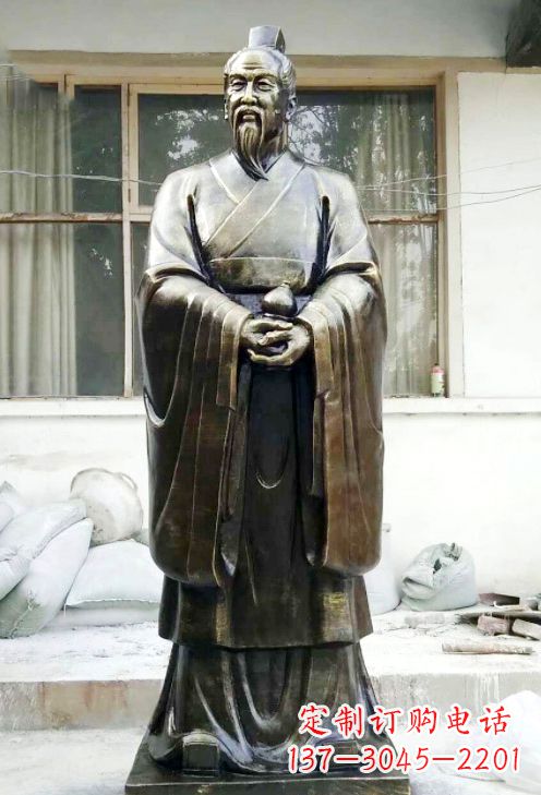 内江精美扁鹊铜像,精雕细琢,展现古典之美