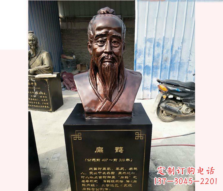 内江铸造古代名医扁鹊胸像,展现生命的传承之美