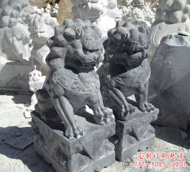 内江古典青石狮子雕塑
