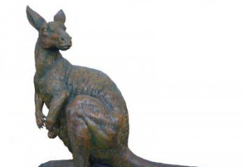 内江精致工艺铜袋鼠雕塑
