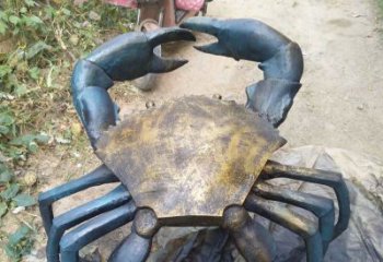 内江中领雕塑精美绝伦的螃蟹铜雕