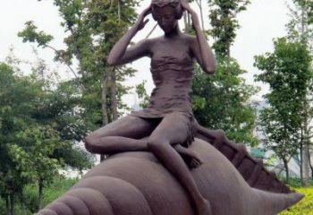 内江海螺姑娘铜雕——让美丽长存记忆