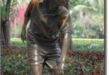 内江产品名称青春活力的男孩铜雕