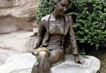 内江中领雕塑精美 静谧 的女人铜雕