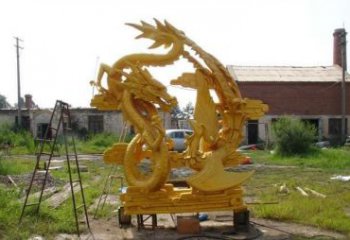 内江产品名称“象征吉祥，唤醒美好——中领雕塑铜雕龙凤呈祥”