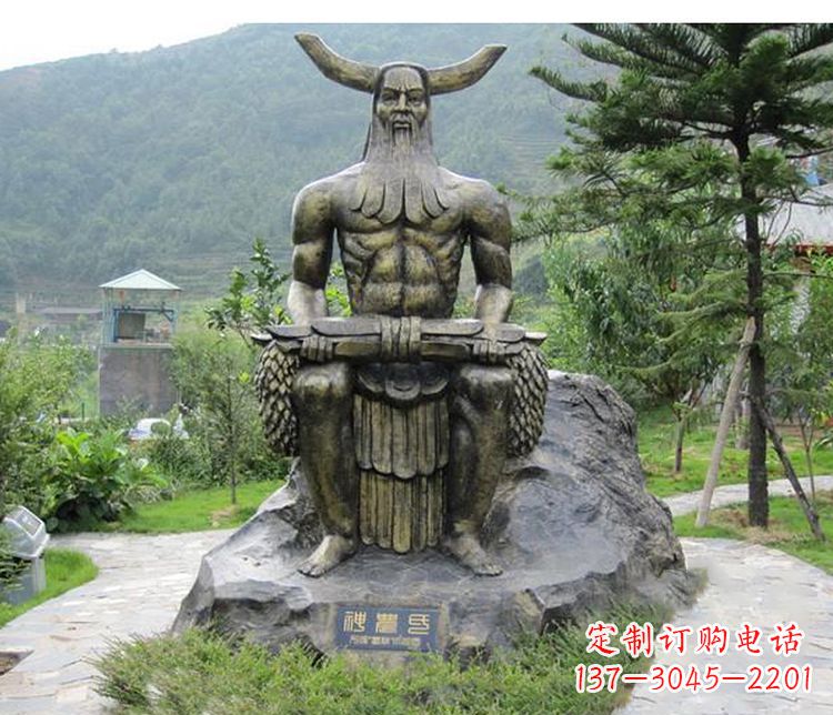 内江传承古代文明,为家居装饰点缀伏羲铜雕