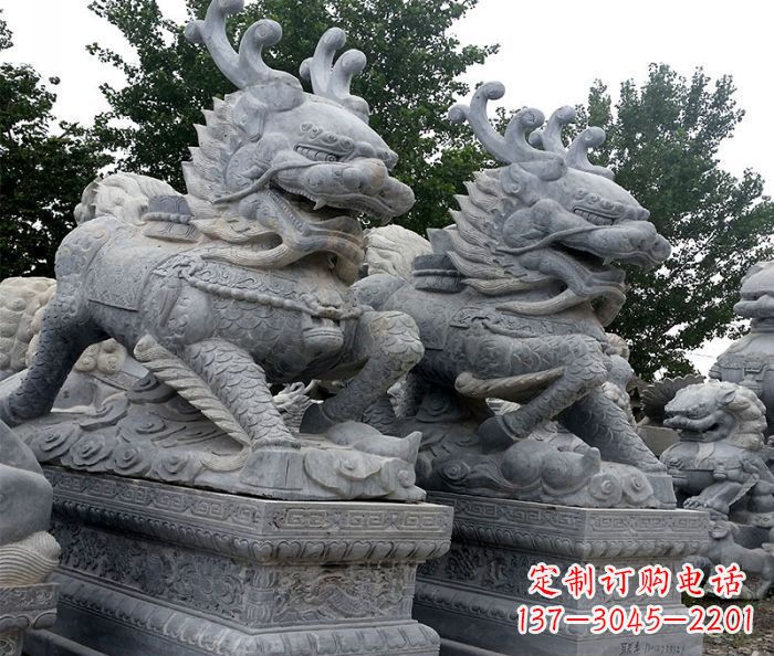 内江古典精美麒麟雕塑