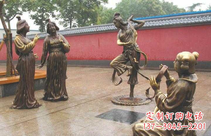 内江传承古典,超越传统,仕女铜雕塑精美绝伦!
