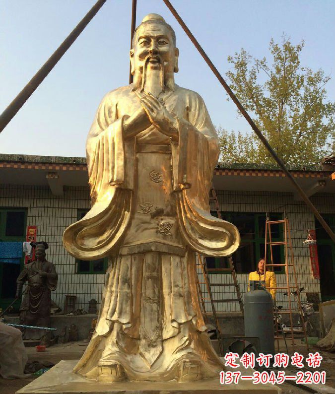 内江孔子铜雕--象征传统智慧的艺术