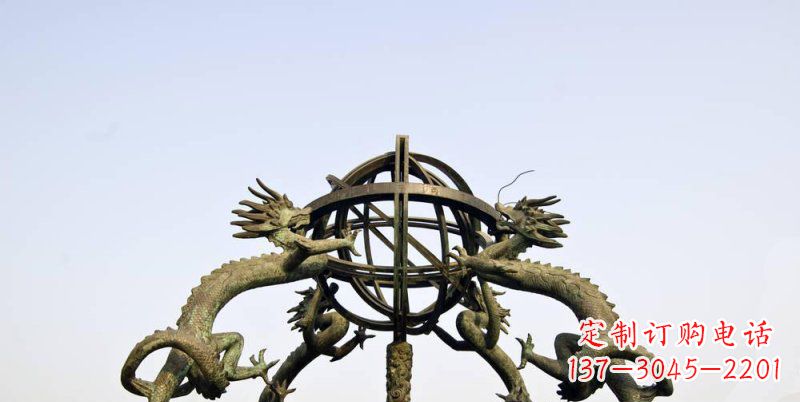 内江传承中国古代文化,浑天仪铜雕——让精致的往事重现
