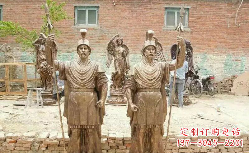 内江古罗马战士铜雕广场人物雕塑