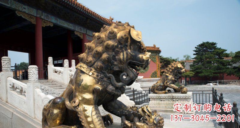 内江黄铜狮子雕塑——象征着永恒的力量