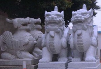 内江古典独角兽石雕