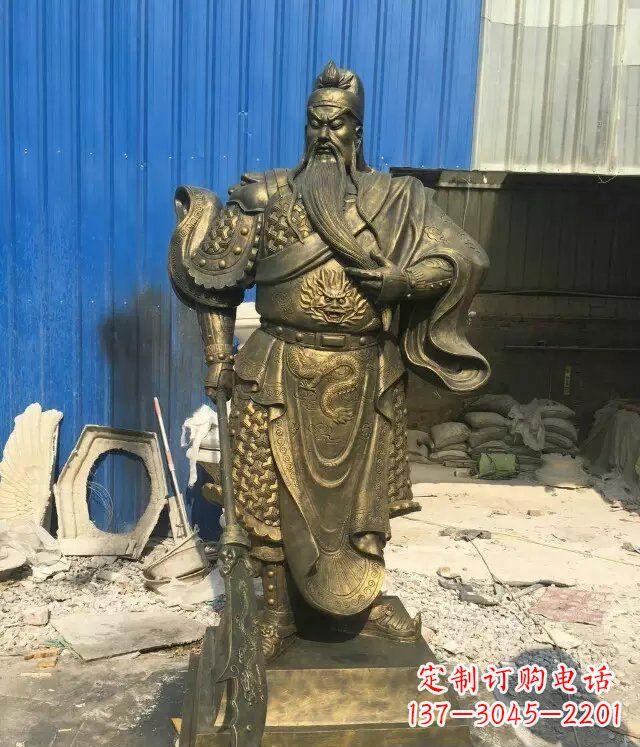 内江关二爷铸铜关公铜雕 (2)