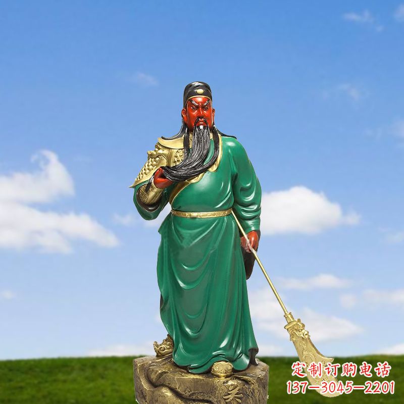 内江关公彩绘雕塑