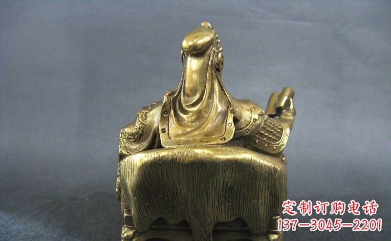 内江关公雕像·铜雕精美