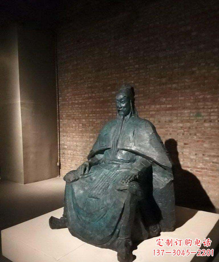 内江古典御守关公铜雕