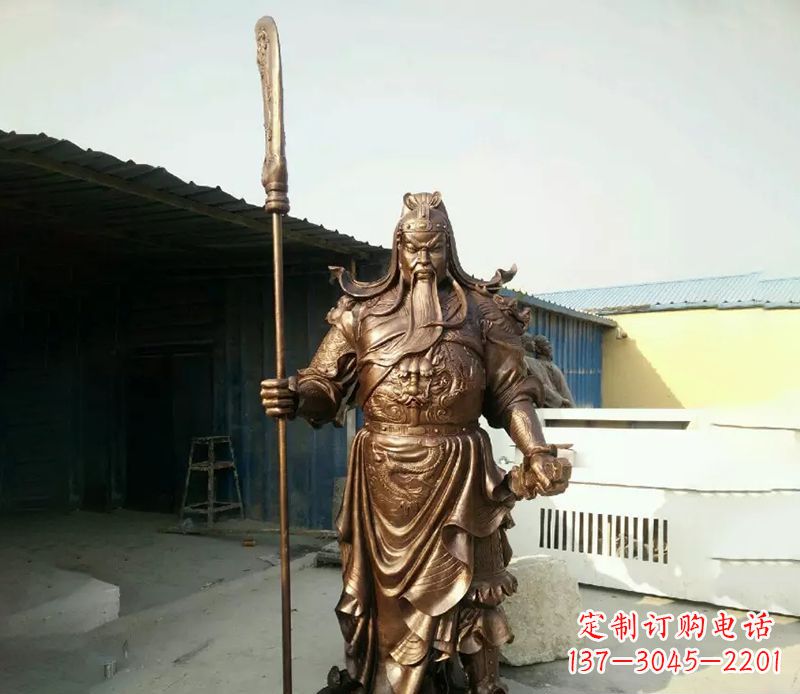 内江中领雕塑定制关公铜雕