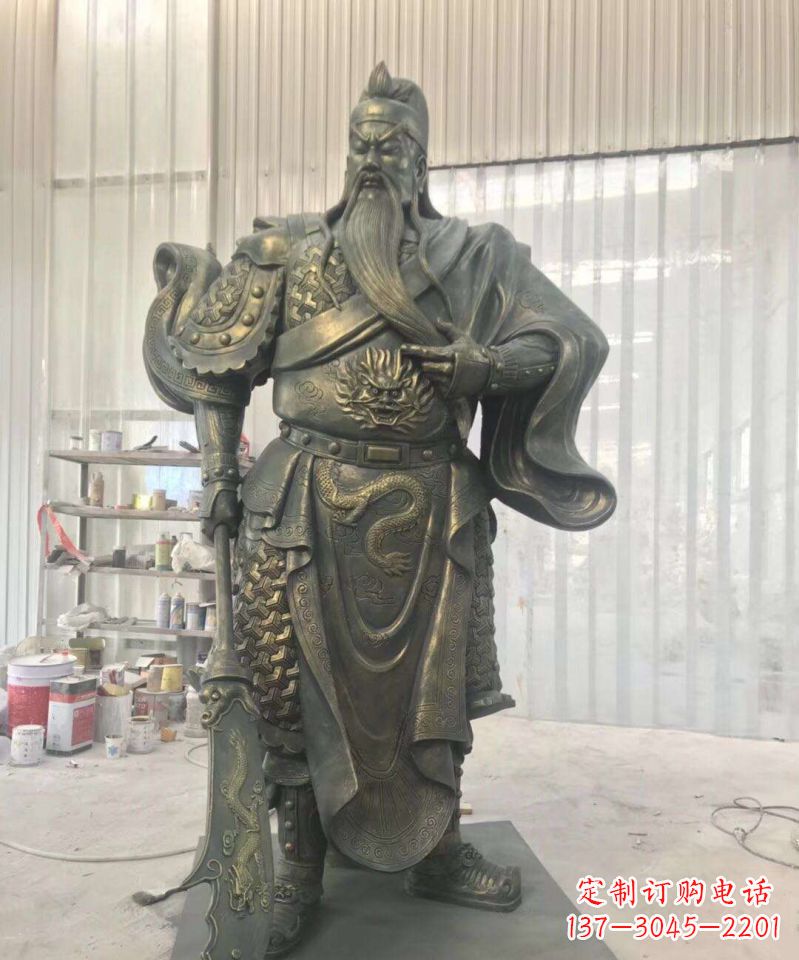 内江关公铜雕–传承古老的英雄气概