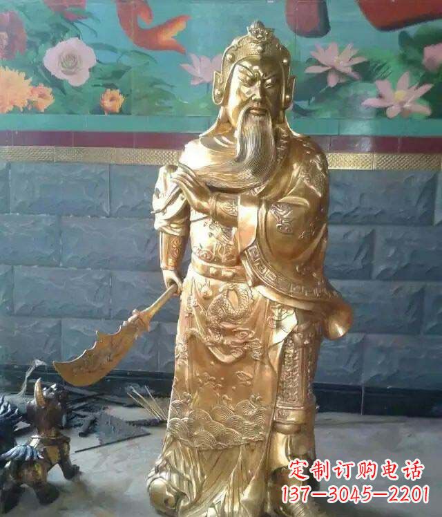 内江精美铜雕关公雕塑