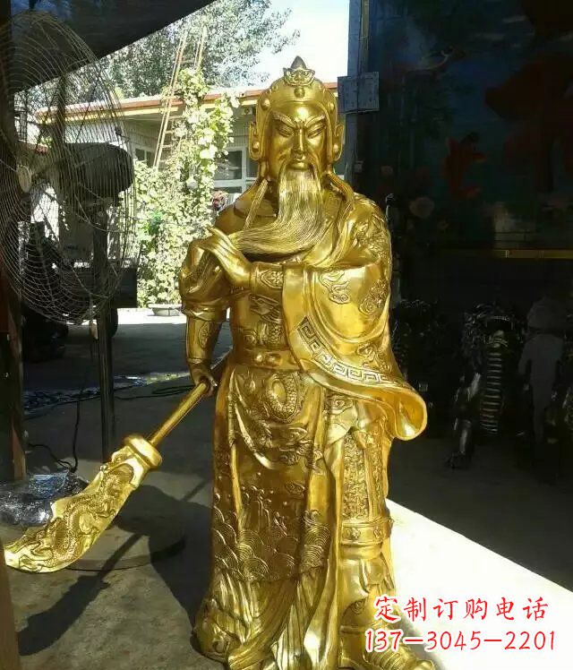内江关公提刀武财神铜雕