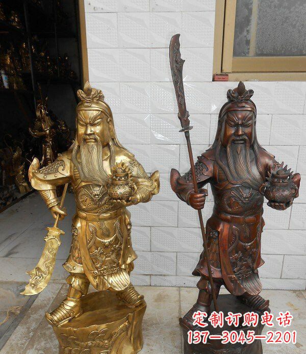 内江拥有历史韵味的关公武财神铜雕