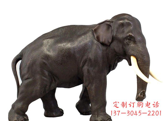 内江中领雕塑|传递象征意义的铜大象雕塑