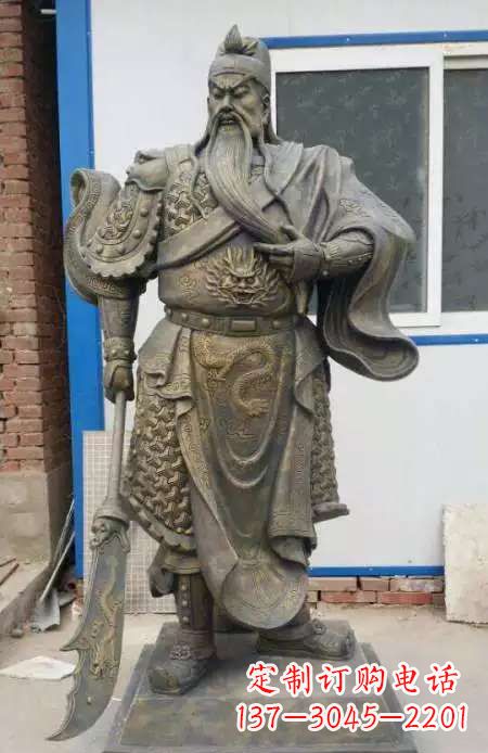 内江中领雕塑:传承传说,精美制作关羽铜雕