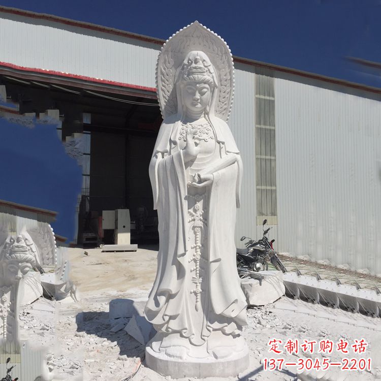 内江观音大理石雕塑,让你的家居更具仪式感