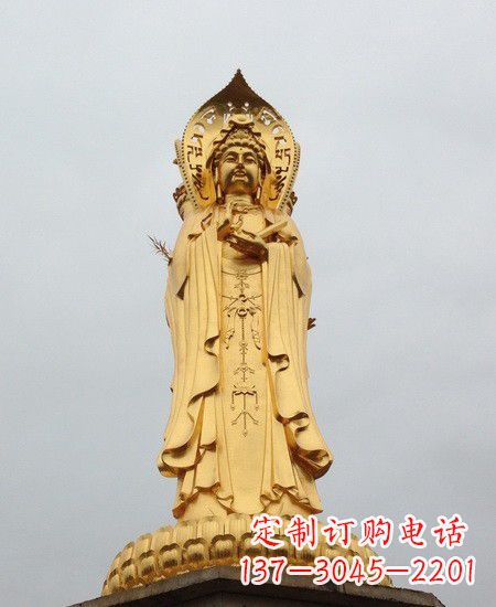 内江观音铜雕塑-传承千年古风