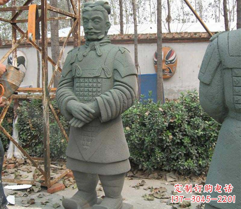 内江广场兵马俑石雕