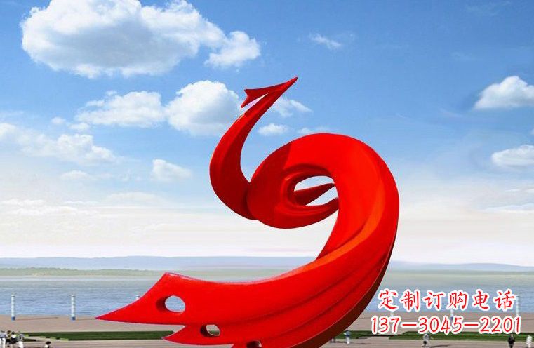 内江领雕塑:不锈钢凤凰雕塑