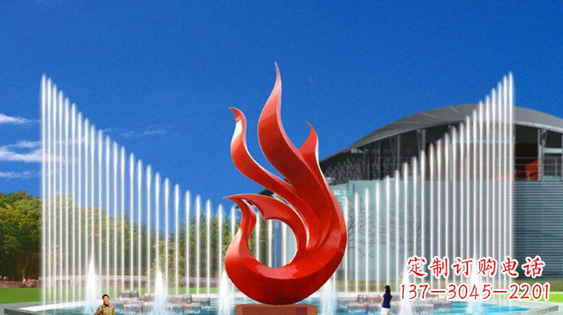 内江中领雕塑凤凰抽象雕塑,精致品质,提升空间魅力