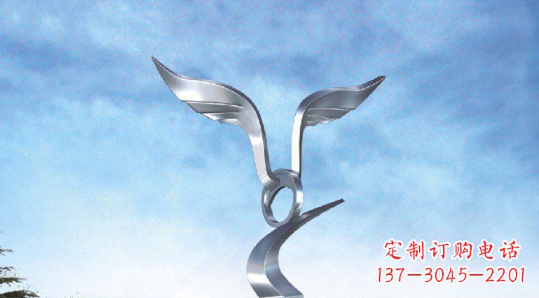 内江中领雕塑出品:不锈钢海鸥雕塑