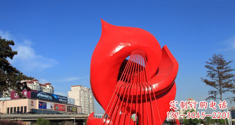 内江广场不锈钢抽象海豚雕塑