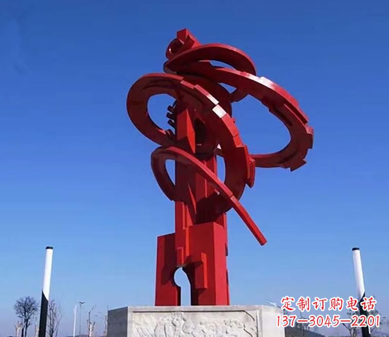 内江飘带不锈钢抽象雕塑