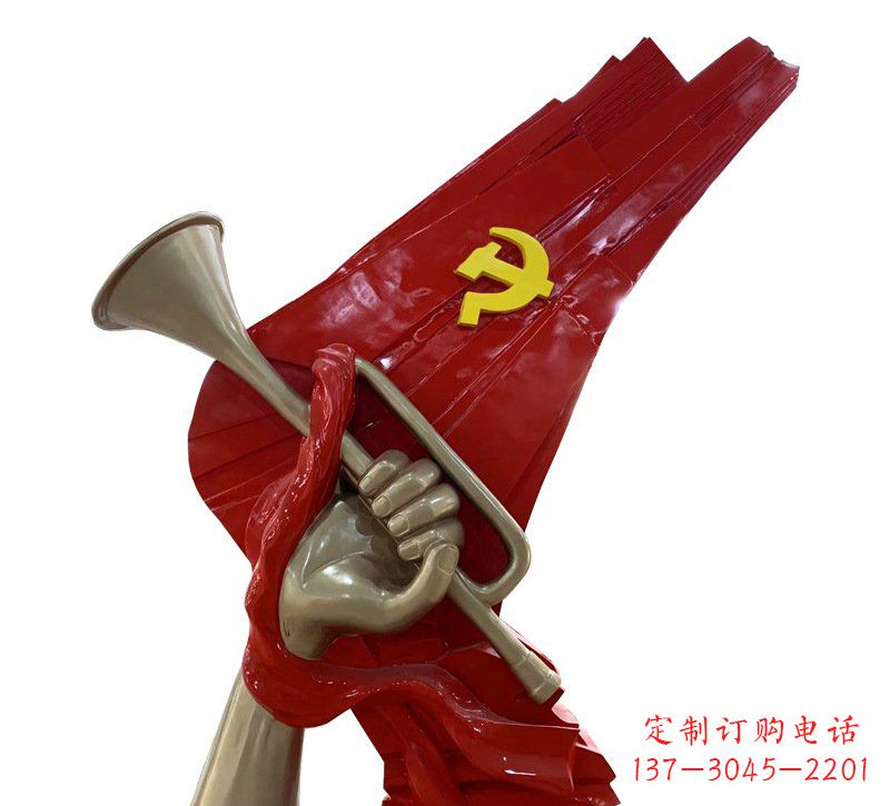 内江优质不锈钢党旗雕塑