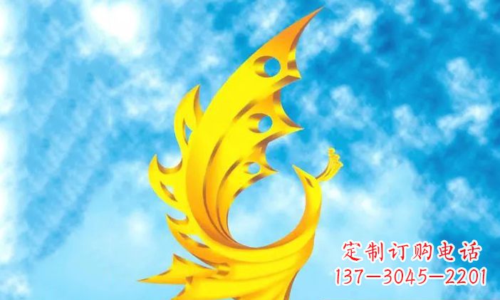 内江中领雕塑-不锈钢凤凰雕塑