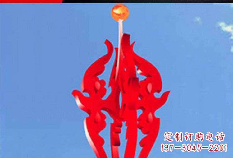内江中领雕塑:唯美飘拂的不锈钢火苗雕塑