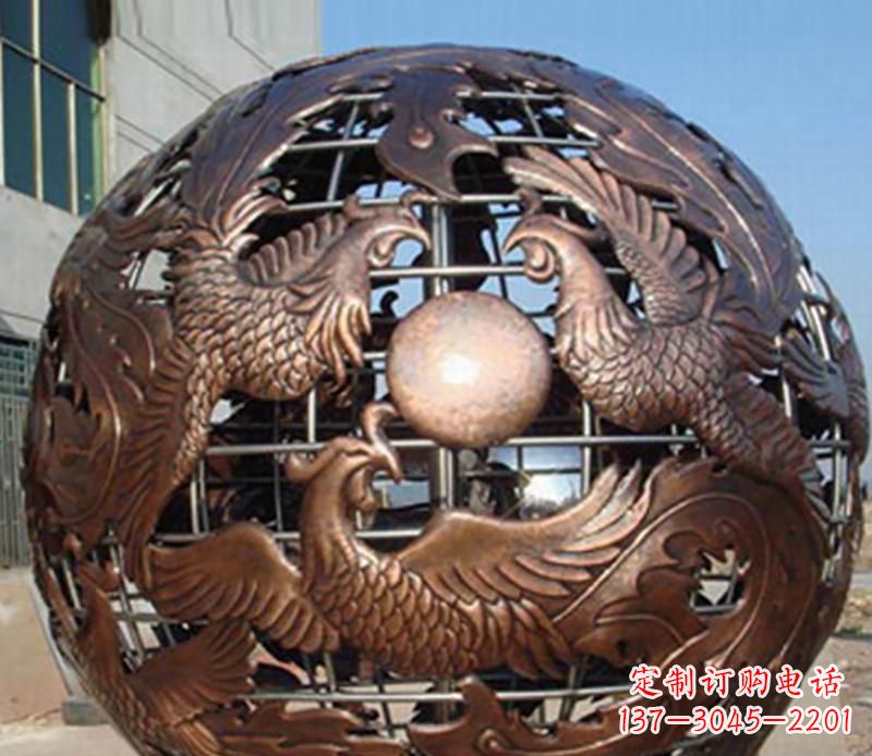 内江中领雕塑定制经典龙凤雕塑;