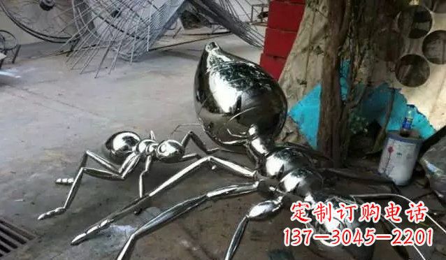 内江中领雕塑|不锈钢蚂蚁雕塑