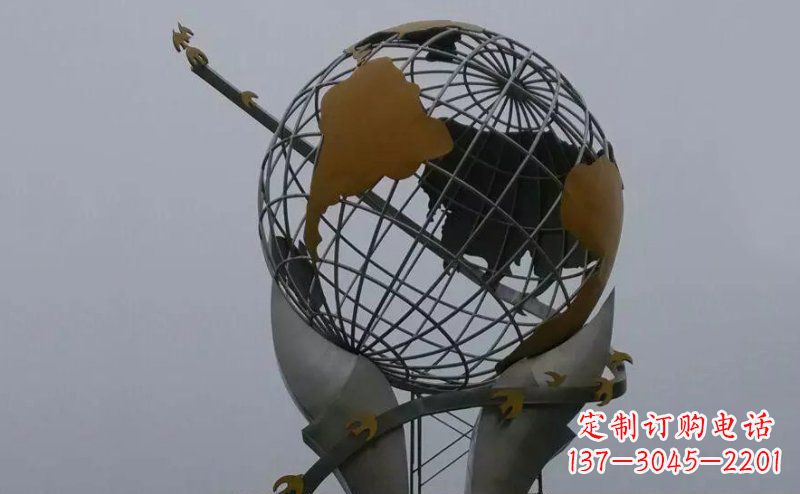 内江不锈钢大地手托雕塑