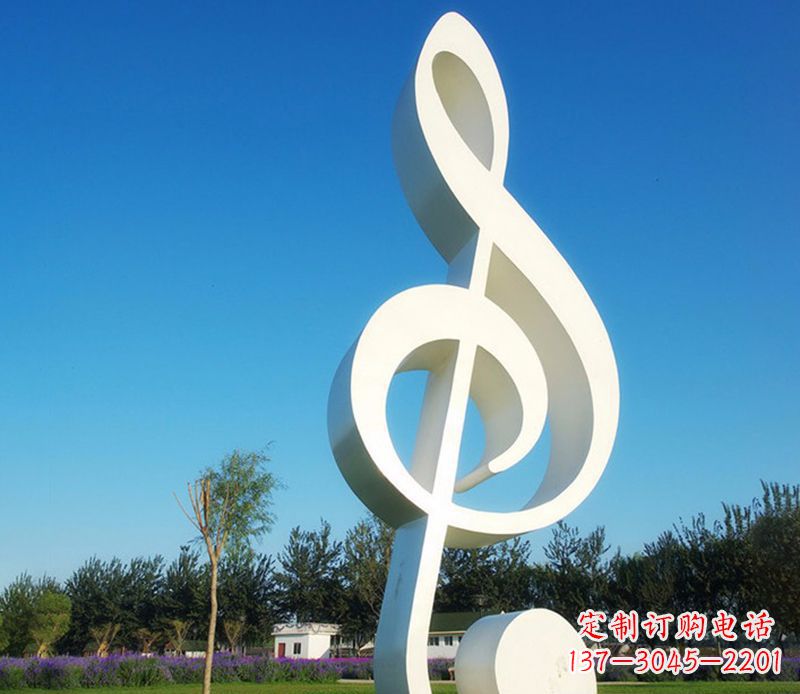 内江不锈钢音符雕塑,把音乐之美立起来