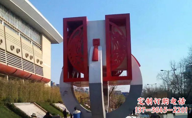 内江中领雕塑:不锈钢圆环雕塑