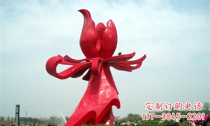 内江艺术精品--中领雕塑专业定制紫荆花雕塑