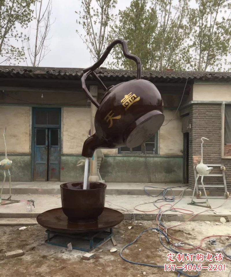 内江茶壶精美铜雕,为您打造经典景观雕塑