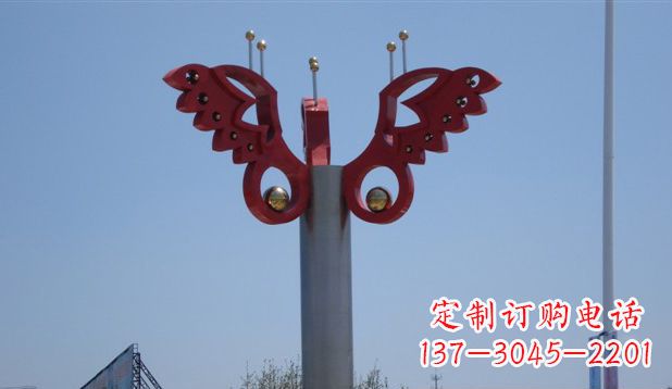 内江欣赏精美蝴蝶雕塑,感受生活的美好