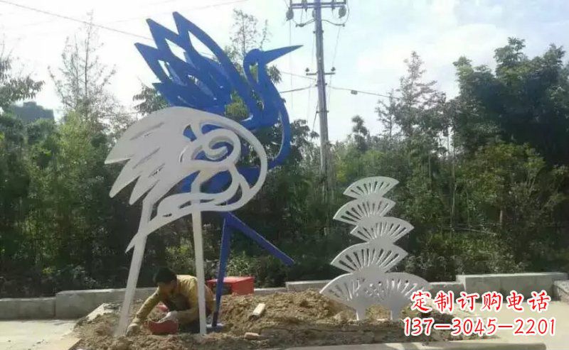 内江精美天鹅不锈钢雕塑