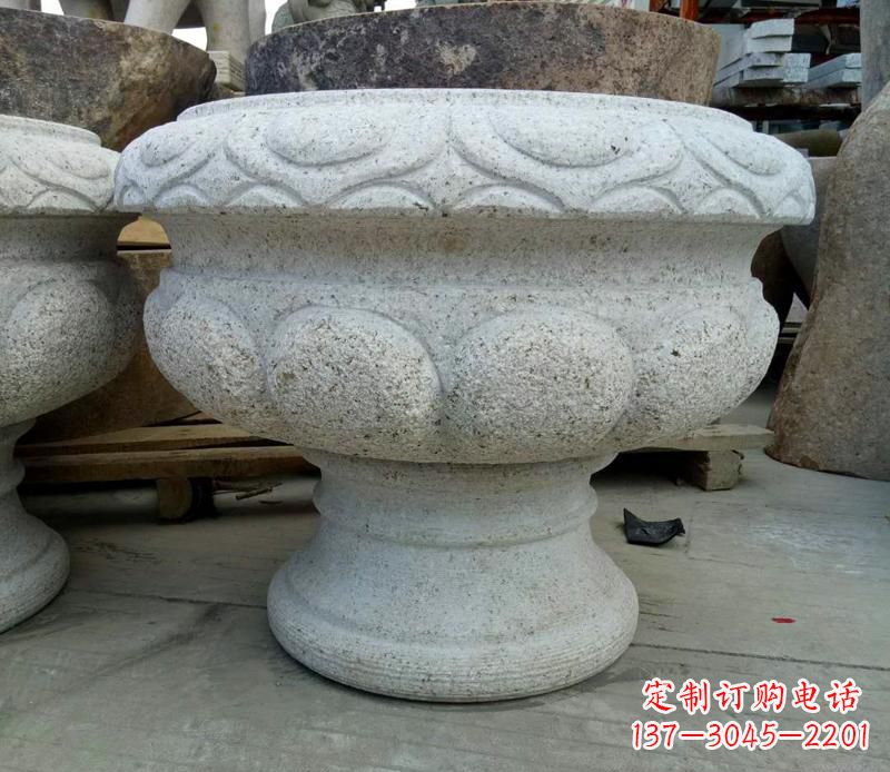 内江广场大理石花盆雕塑 (2)