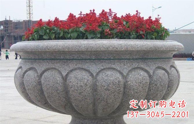 内江广场大理石花盆雕塑
